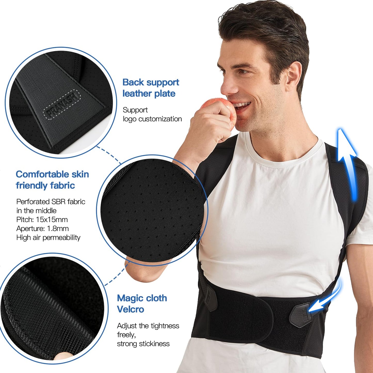Back Posture Corrector Brace for Women breathable Back Posture Correction back support belt shoulder students kid & mothers