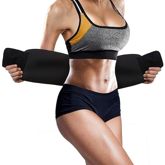 Slimming Belt Hot Shaper Sweat Slim Belt Fat Cutter & Fat Burner Hot Shaper Hot Belt Free Size for Men & Women Hot Shaper Suit Sweat Belt Premium Waist Trimmer Fat Belt Corset Shapewear Slimming Running belt