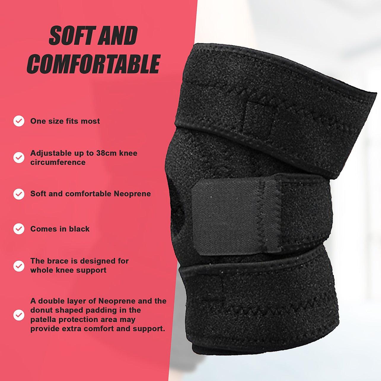 Adjustable Knee Support Brace, Knee Brace Support ,Knee band, Open Patella Stabilizer Relieves Arthritis, Meniscus Tear, Joint Pain, ACL, MCL, Injury Recovery
